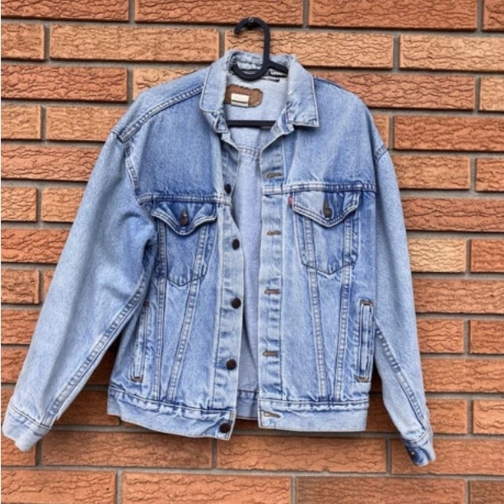 Vintage 80s Levi’s Denim Trucker Jacket Sz L Made‎ in USA READ: RUNS SMALL